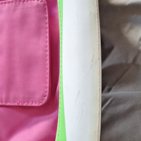 Pink and Green Women's Shoulder Bag - Picture 11 of 11